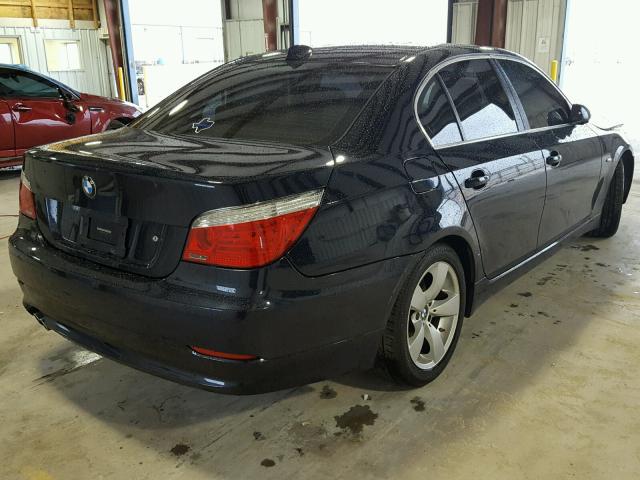 WBANU53508C112724 - 2008 BMW 528 I BLACK photo 4