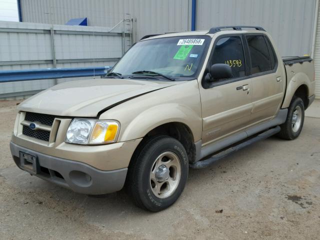 1FMZU67E62UB71911 - 2002 FORD EXPLORER S GOLD photo 2