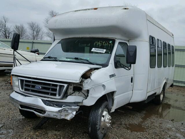 1FDWE35L96HA73373 - 2006 FORD ECONOLINE WHITE photo 2