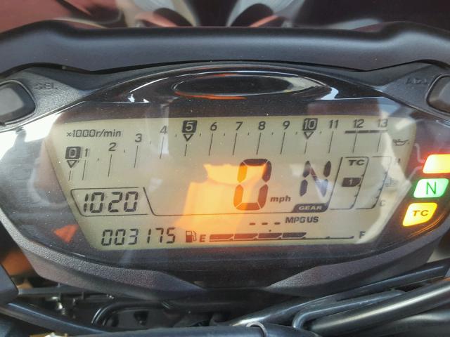 JS1GT79A3G2100726 - 2016 SUZUKI GSX-S1000 SILVER photo 8