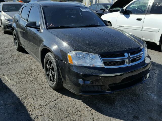 1C3CDZAB7DN544420 - 2013 DODGE AVENGER SE BLACK photo 1