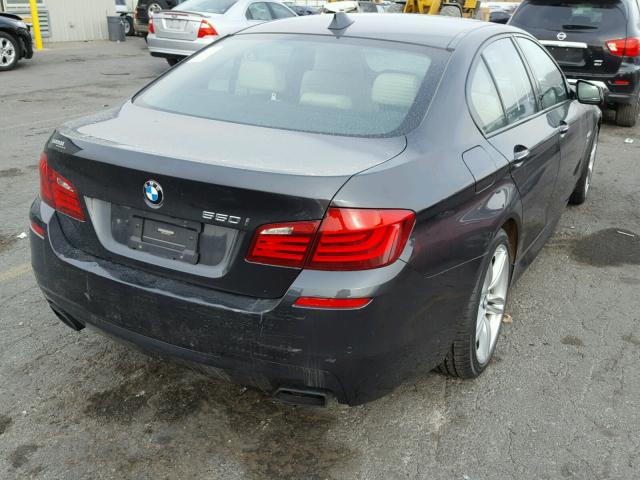 WBAFU9C53CC787472 - 2012 BMW 550 XI CHARCOAL photo 4