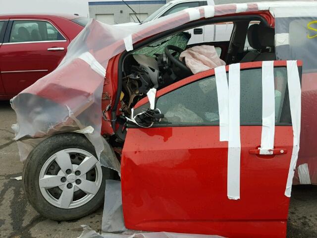 1G1JB6SH3D4228439 - 2013 CHEVROLET SONIC LS ORANGE photo 9