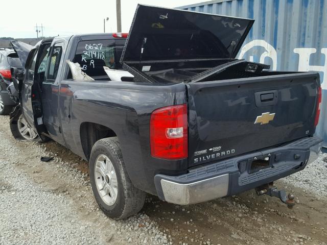 2GCEC290791115126 - 2009 CHEVROLET SILVERADO BLACK photo 3