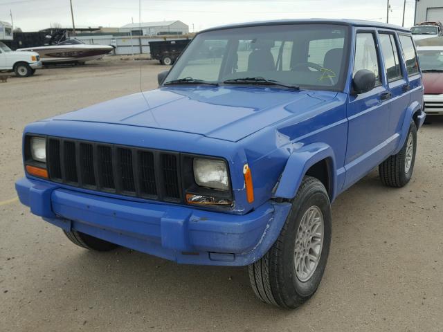 1J4FJ28S0WL189534 - 1998 JEEP CHEROKEE S BLUE photo 2