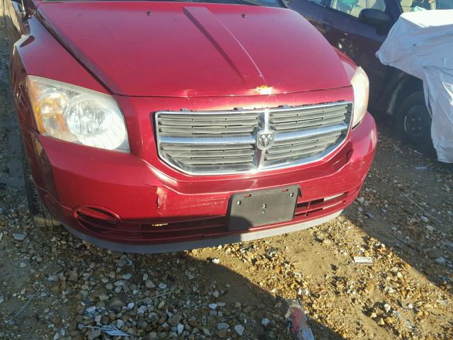 1B3CB4HA1AD607399 - 2010 DODGE CALIBER SX RED photo 9