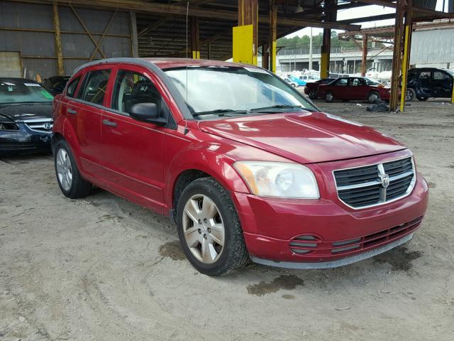 1B3HB48B17D260065 - 2007 DODGE CALIBER SX RED photo 1