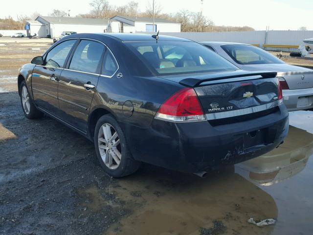 2G1WU583681227180 - 2008 CHEVROLET IMPALA LTZ BLACK photo 3