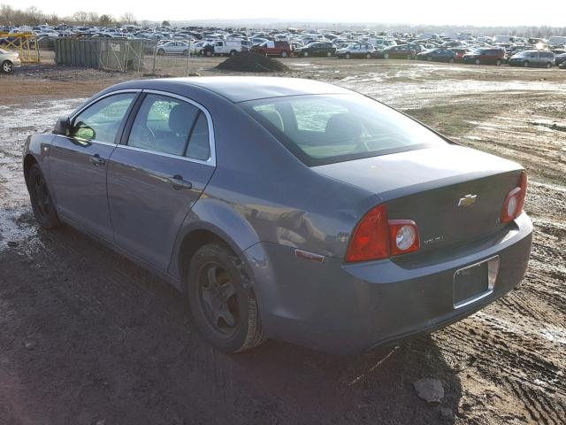 1G1ZG57B284287331 - 2008 CHEVROLET MALIBU LS ნაცრისფერი ფოტო 3
