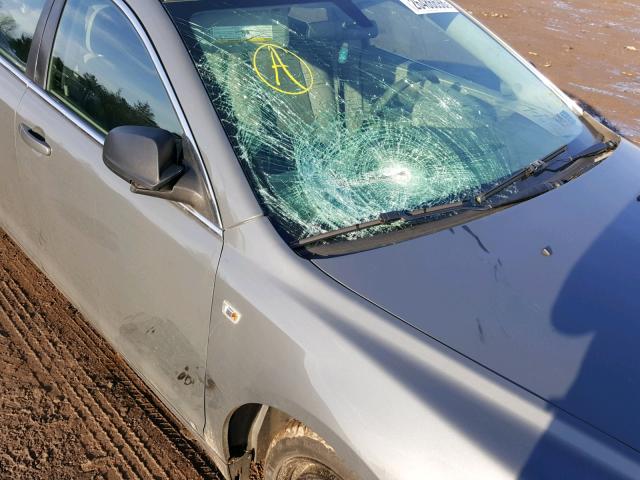 1G1ZG57B284287331 - 2008 CHEVROLET MALIBU LS ნაცრისფერი ფოტო 9