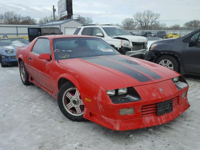 1G1FP23E8NL160778 - 1992 CHEVROLET CAMARO RS RED photo 1