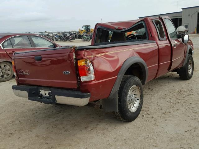 1FTZR15XXXTA94194 - 1999 FORD RANGER SUP MAROON photo 4