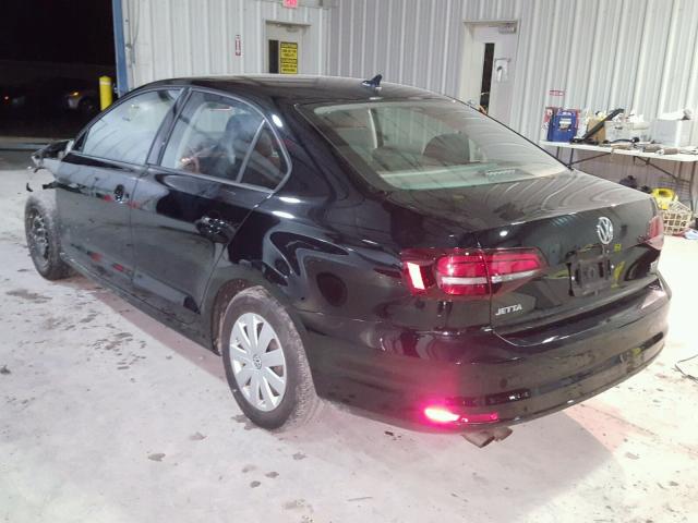 3VW167AJ3GM403414 - 2016 VOLKSWAGEN JETTA S 黑色 照片 3