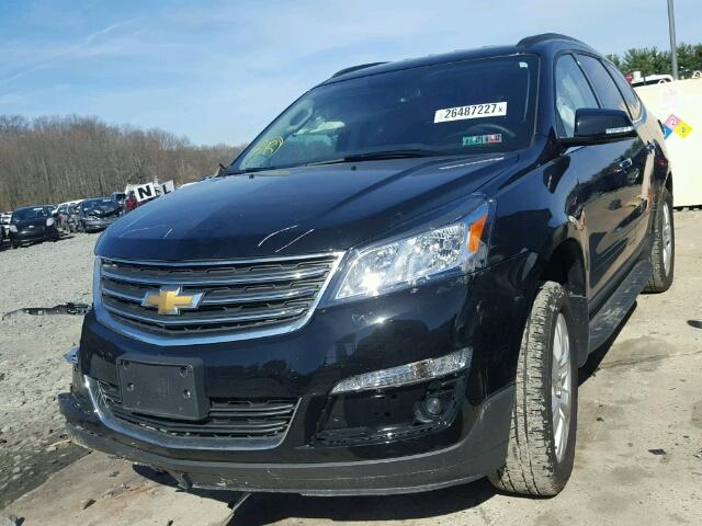 1GNKRGKD2HJ140457 - 2017 CHEVROLET TRAVERSE L BLACK photo 2