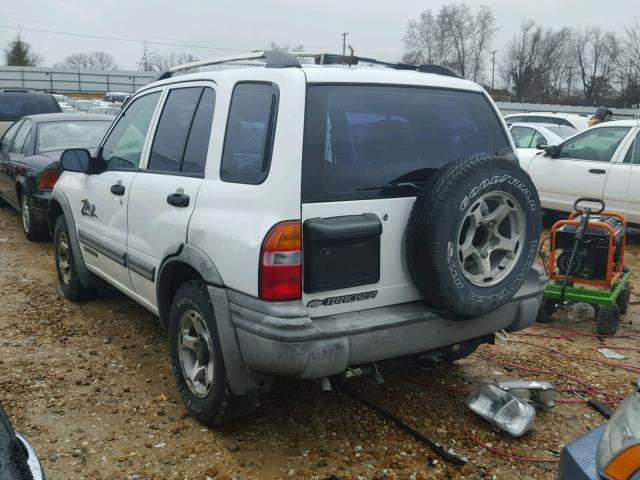 2CNBJ734116952412 - 2001 CHEVROLET TRACKER ZR WHITE photo 3