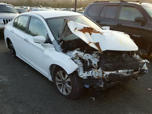 1HGCR2F3XDA093384 - 2013 HONDA ACCORD LX WHITE photo 1