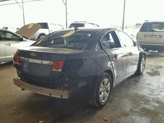 1G1PA5SG3D7243701 - 2013 CHEVROLET CRUZE LS GRAY photo 4