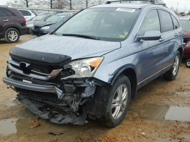 JHLRE4H71BC006024 - 2011 HONDA CR-V EXL BLUE photo 2