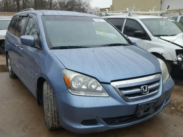 5FNRL38415B052009 - 2005 HONDA ODYSSEY EX BLUE photo 1