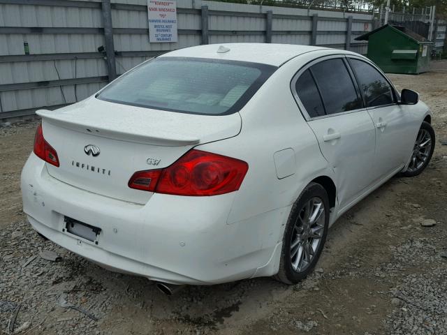 JN1CV6AP2DM301545 - 2013 INFINITI G37 BASE WHITE photo 4