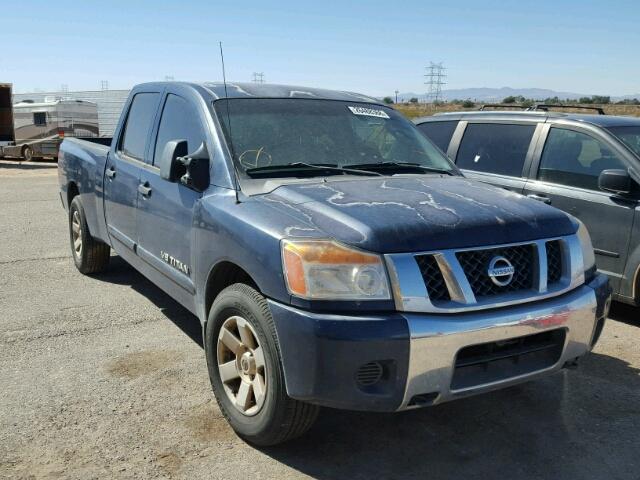 1N6AA07G98N312902 - 2008 NISSAN TITAN XE BLUE photo 1