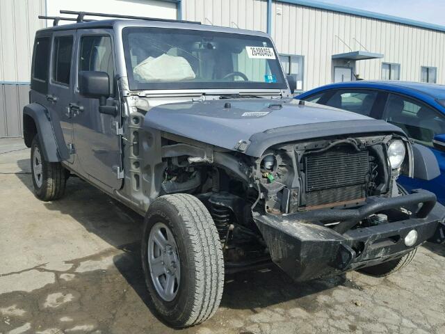 1C4BJWDG7DL698479 - 2013 JEEP WRANGLER U SILVER photo 1