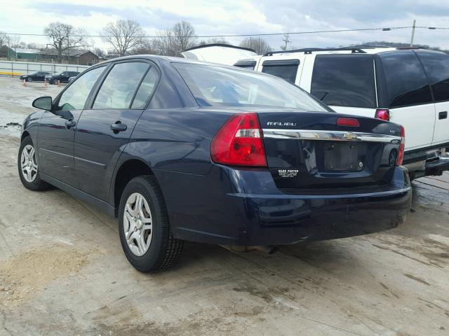 1G1ZS58F87F255468 - 2007 CHEVROLET MALIBU LS BLUE photo 3