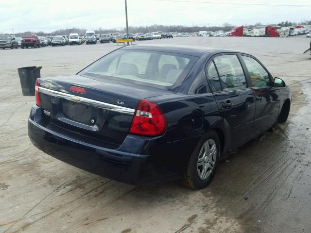 1G1ZS58F87F255468 - 2007 CHEVROLET MALIBU LS BLUE photo 4