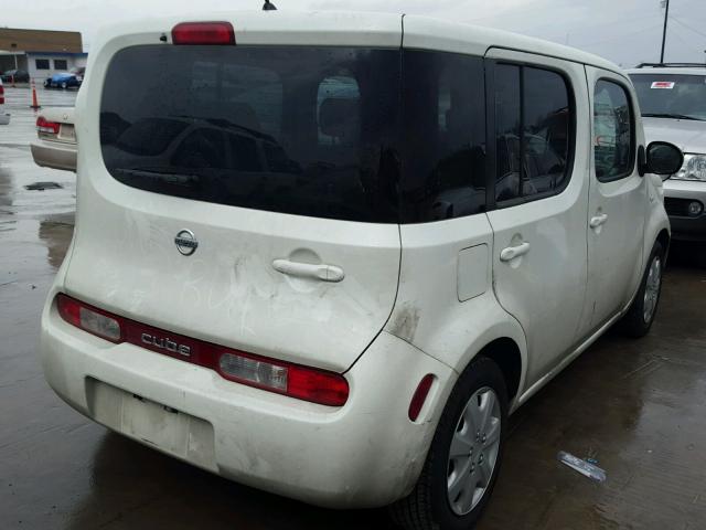 JN8AZ2KR8AT159838 - 2010 NISSAN CUBE BASE WHITE photo 4