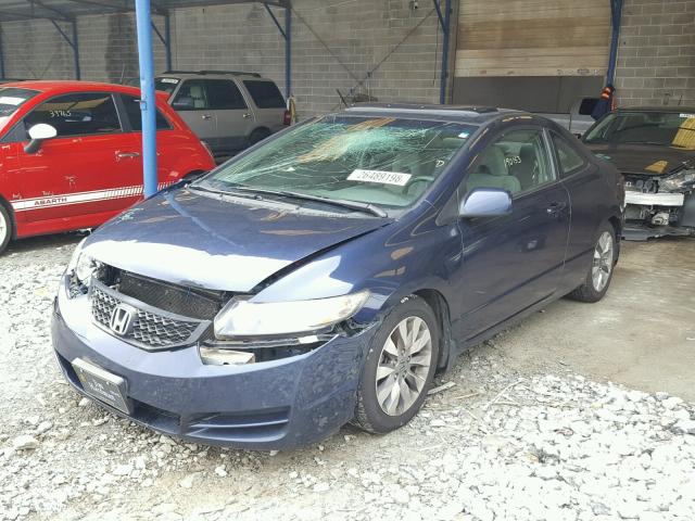 2HGFG12859H518520 - 2009 HONDA CIVIC EX ლურჯი ფოტო 2