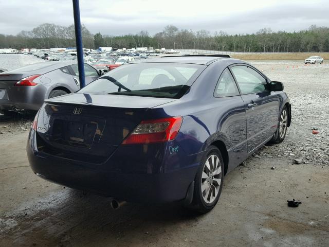 2HGFG12859H518520 - 2009 HONDA CIVIC EX ლურჯი ფოტო 4