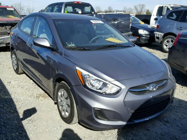 KMHCT4AE3GU162094 - 2016 HYUNDAI ACCENT SE GRAY photo 1