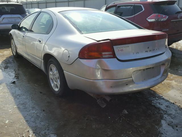 2B3HD46R34H687224 - 2004 DODGE INTREPID S SILVER photo 3