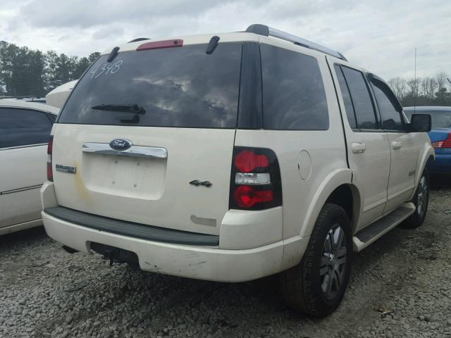 1FMEU75E27UA34348 - 2007 FORD EXPLORER L WHITE photo 4