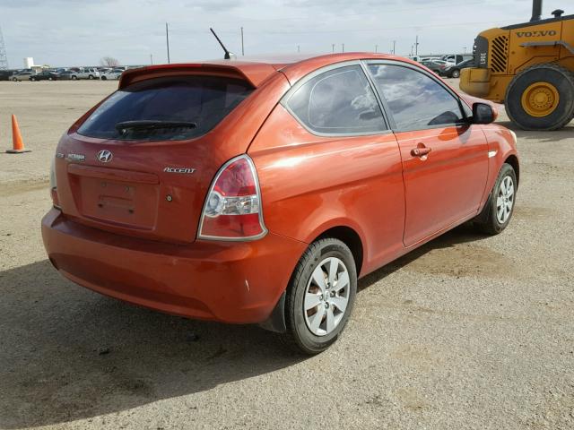 KMHCM3AC2AU149768 - 2010 HYUNDAI ACCENT BLU RED photo 4