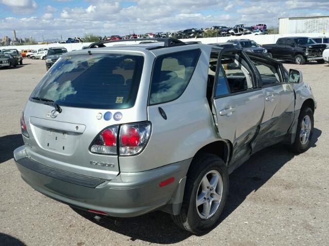 JTJHF10U730316152 - 2003 LEXUS RX 300 SILVER photo 4