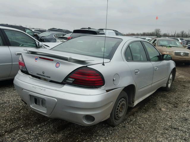 1G2NF52E04M531518 - 2004 PONTIAC GRAND AM S SILVER photo 4