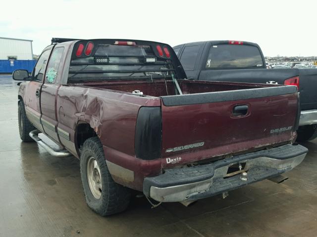 2GCEC19V3Y1232433 - 2000 CHEVROLET SILVERADO MAROON photo 3