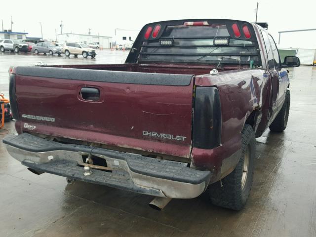 2GCEC19V3Y1232433 - 2000 CHEVROLET SILVERADO MAROON photo 4