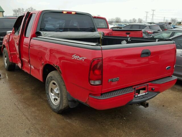 1FTRX17233NB50403 - 2003 FORD F150 RED photo 3