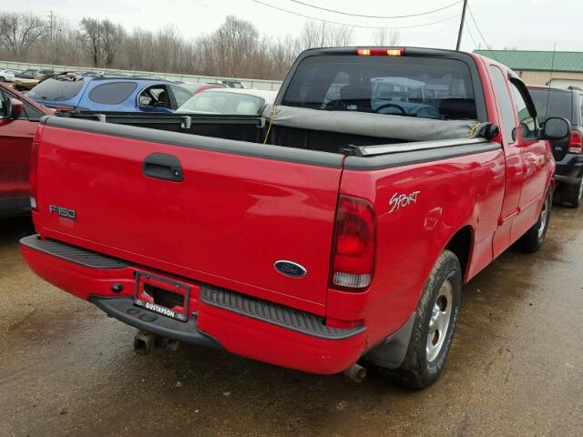 1FTRX17233NB50403 - 2003 FORD F150 RED photo 4