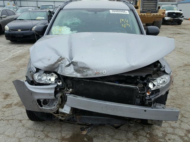 1C4NJCBA7GD722420 - 2016 JEEP COMPASS SP SILVER photo 10