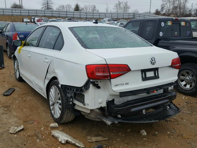 3VWD17AJ5FM356347 - 2015 VOLKSWAGEN JETTA SE WHITE photo 3