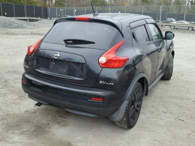 JN8AF5MV8BT005636 - 2011 NISSAN JUKE S BLACK photo 4