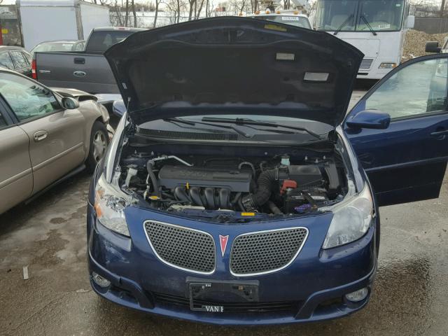 5Y2SL67867Z438171 - 2007 PONTIAC VIBE BLUE photo 7