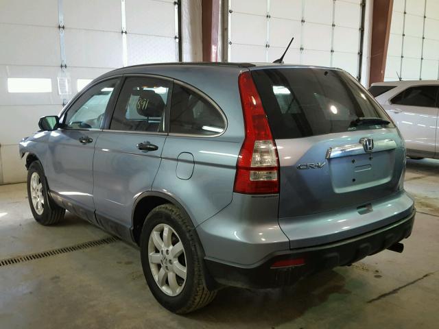 5J6RE48589L059643 - 2009 HONDA CR-V EX BLUE photo 3