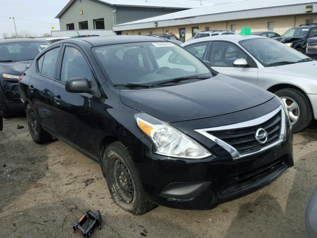 3N1CN7AP9FL845592 - 2015 NISSAN VERSA S BLACK photo 1