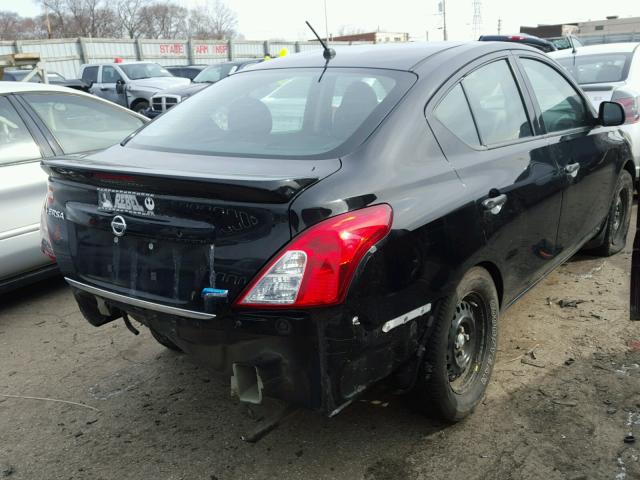 3N1CN7AP9FL845592 - 2015 NISSAN VERSA S BLACK photo 4