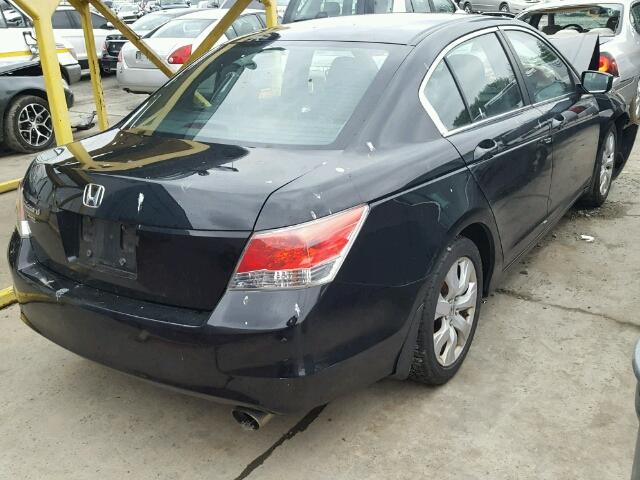 1HGCP2F70AA114988 - 2010 HONDA ACCORD EX BLACK photo 4