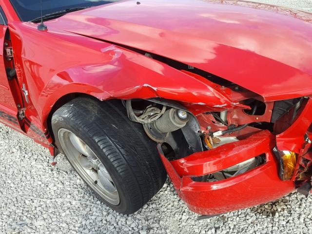 1ZVFT84N375201505 - 2007 FORD MUSTANG RED photo 9